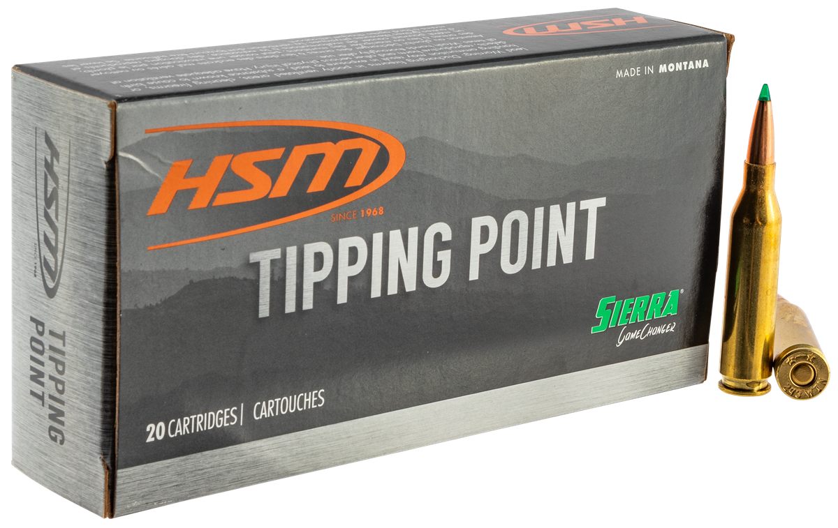 HSM 65CREEDMOOR4N Tipping Point 6.5 Creedmoor 130 gr Sierra GameChanger 20
