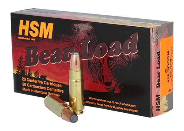 HSM Ammo 458SOCOM1N Bear Load 458 Socom 350 gr Jacketed Flat Point 20 Per B view 2