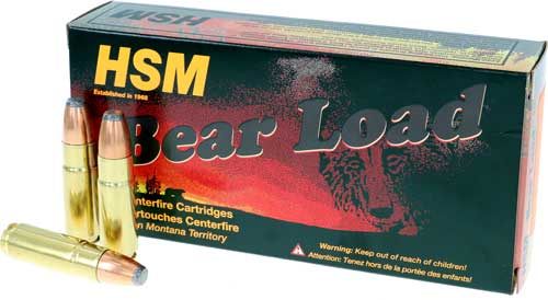 HSM Ammo 458SOCOM1N Bear Load 458 Socom 350 gr Jacketed Flat Point 20 Per B view 3
