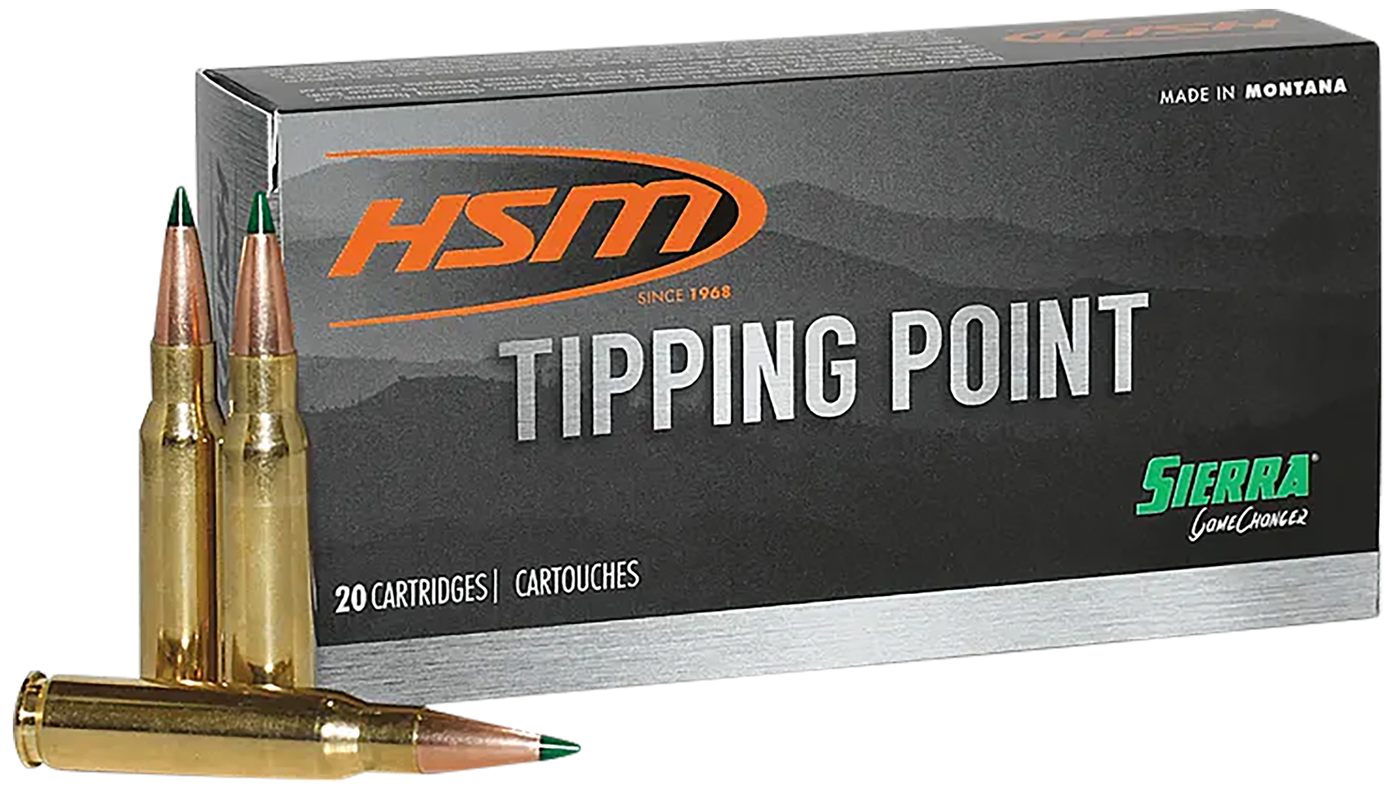 HSM Tipping Point 2 Super Shock 7mm Rem 162 gr Hornady SST 20 Per Box/ Case
