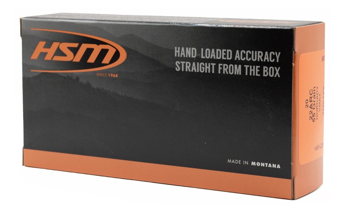 HSM Ammo 22ARC2N Varmint 55gr V-Max 20 Per Box/25 Case