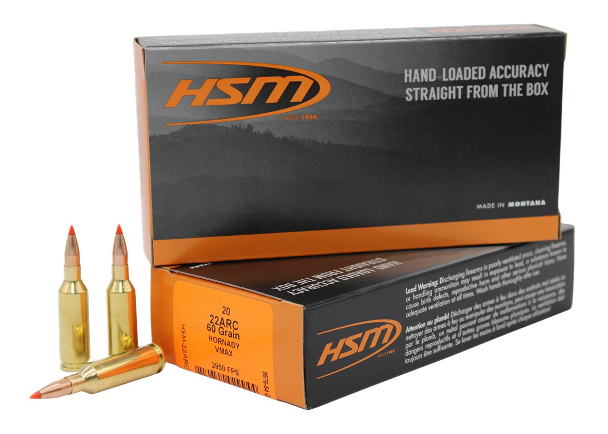 HSM 22ARC3N Varmint 60gr V-Max 20 Per Box/25 Case view 2