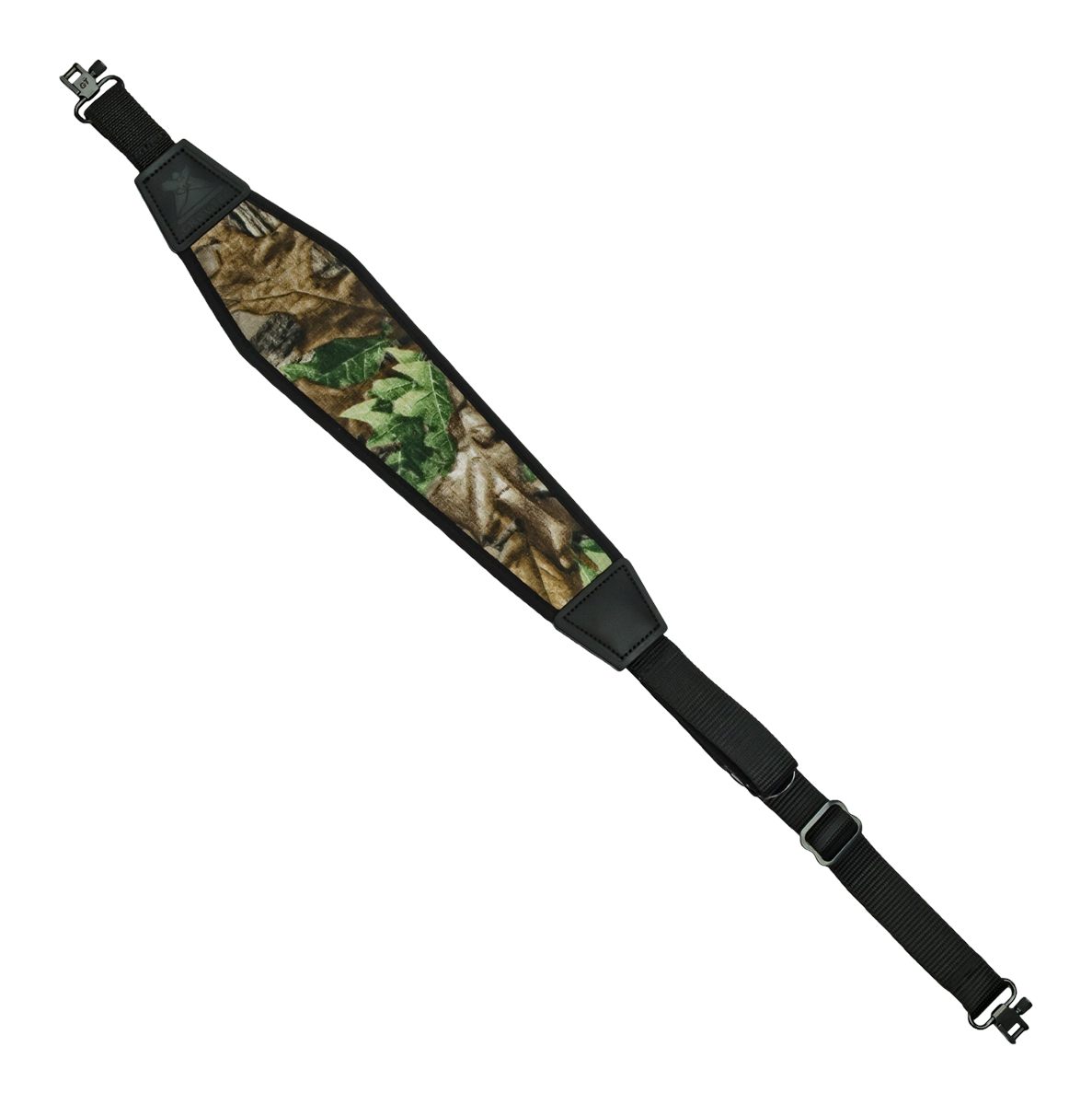 GrovTec US 48in Padded Nylon Rifle Sling, with Swivels, Realtree Xtra Green
