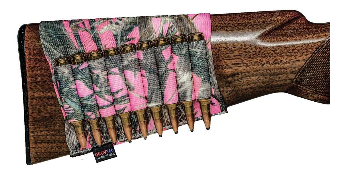 GrovTec 1930702 Get Buttstock Shell Holder Pink Hunting Gun