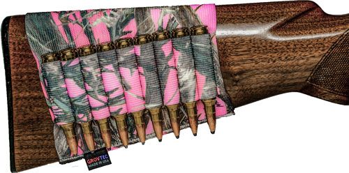 GrovTec 1930702 Get Buttstock Shell Holder Pink Hunting Gun view 2