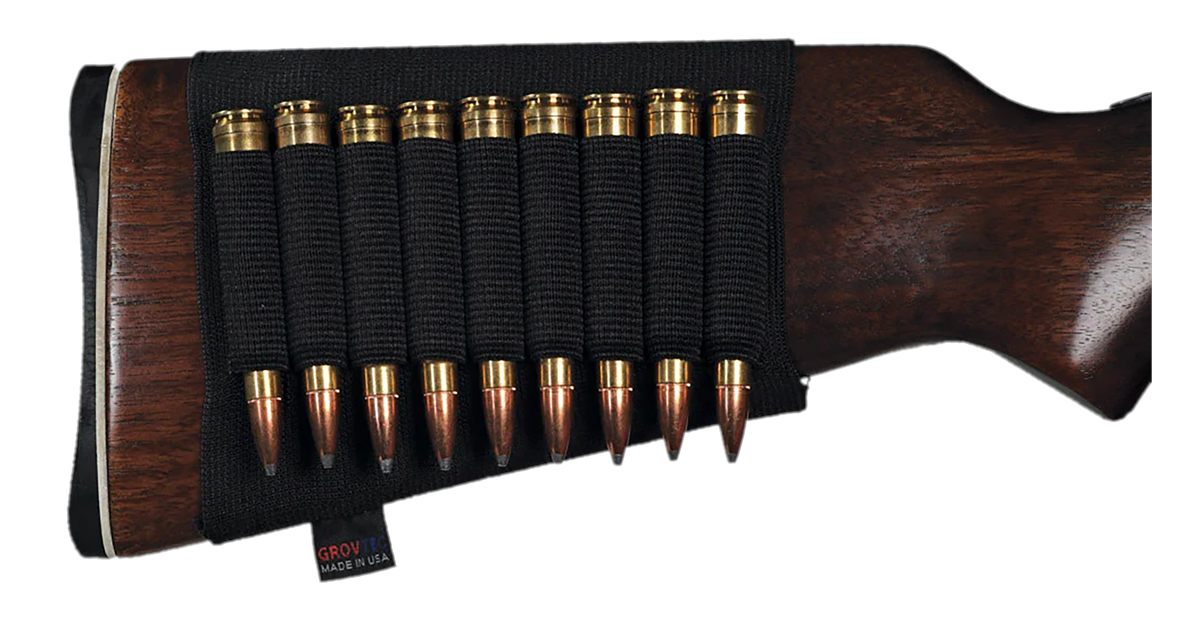 GrovTec USButtstock Cartridge Shell Holder-Rifle OSButtstock