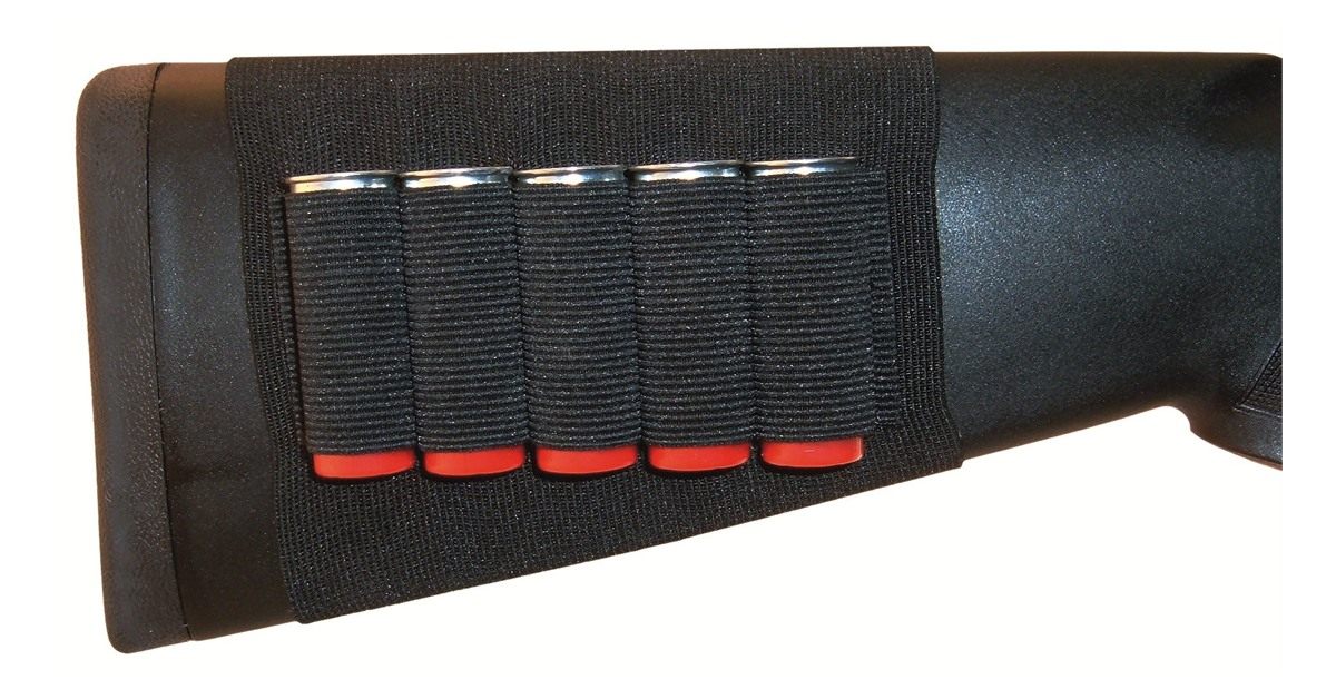 GrovTec GTAC82 Buttstock Cartridge Shell Holder, Black (Shotgun)