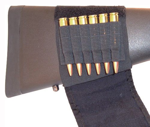Grovtec US GTAC83 Buttstock Cartridge Holder Cordura 6rd Rifle Slip On Moun view 2
