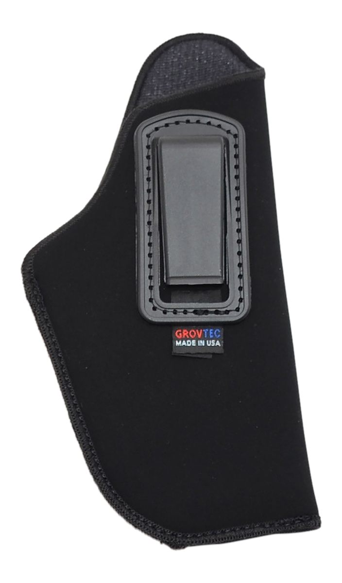 Grovtec US GTHL14115R Inside The Pants IWB Size 15 Black Suede Belt Clip Fi