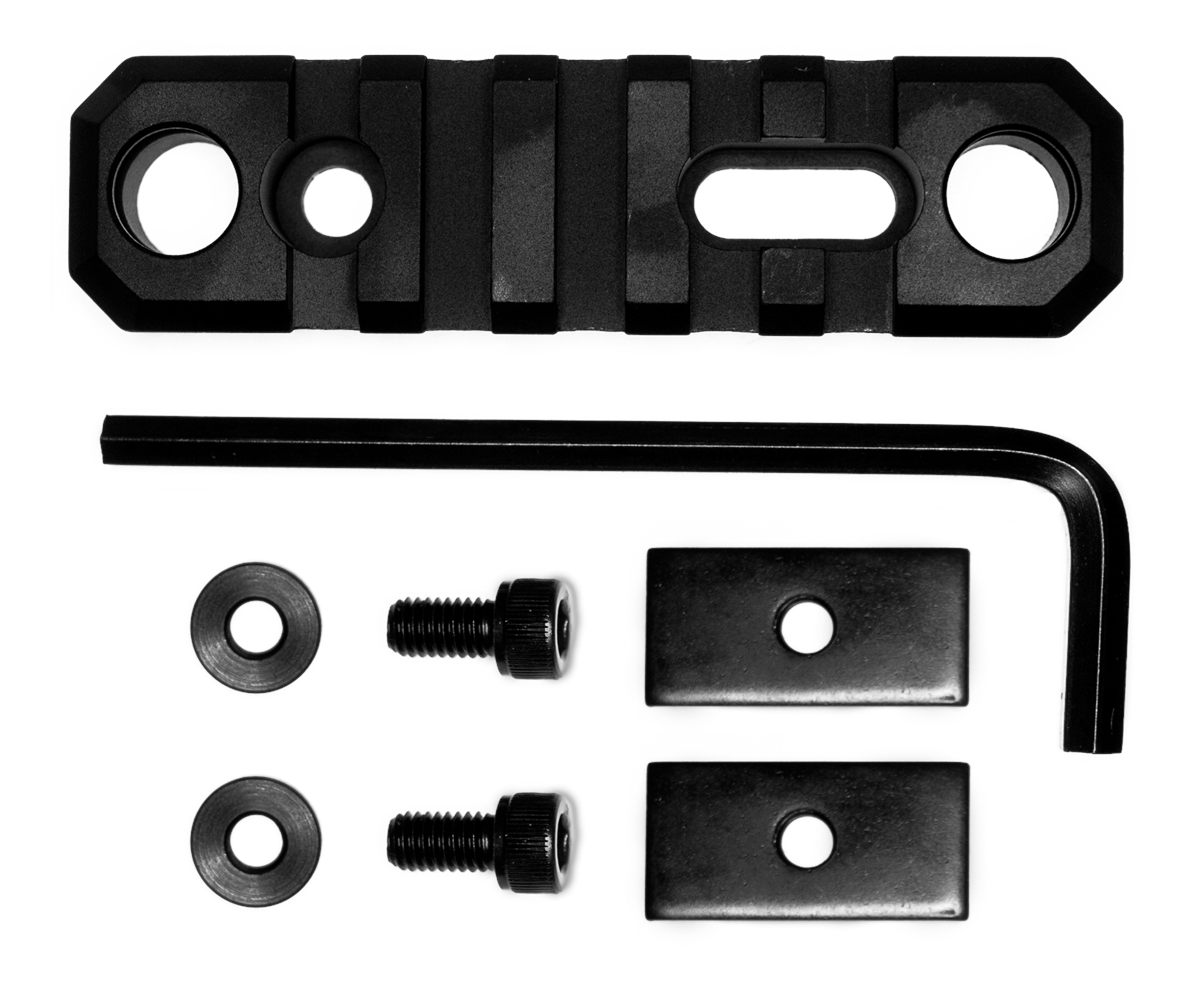 Grovtec USA GTSW192 3.1 Inch 5 Slot with Push Button Bases Stock AR Black A