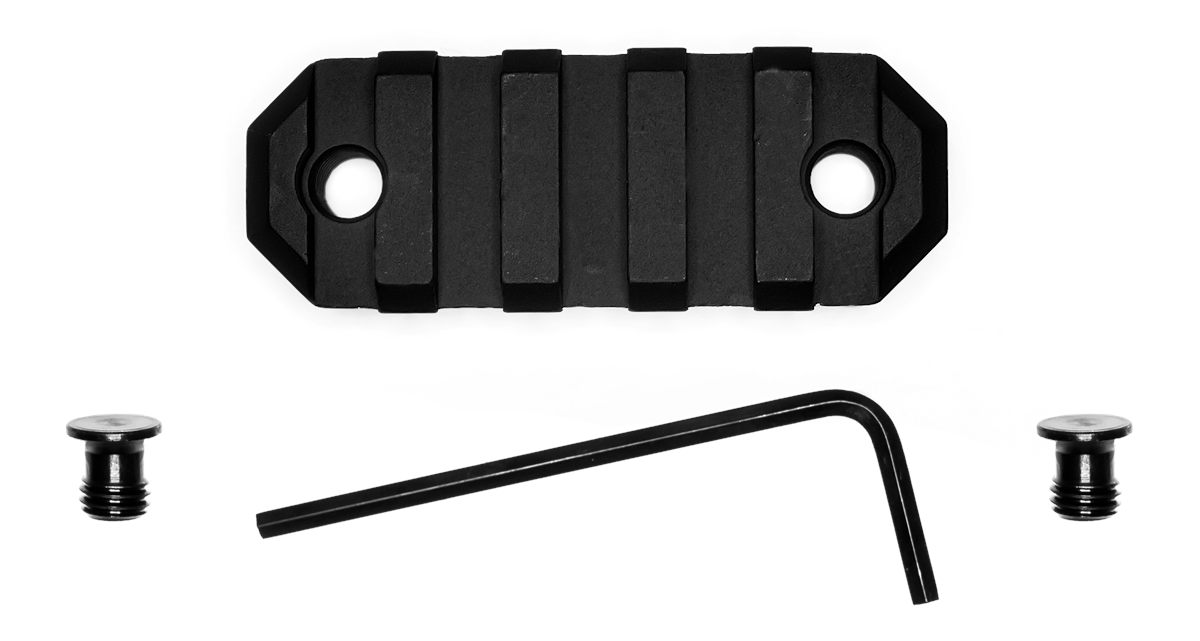 Grovtec USA GTSW227 2.2 Inch 5 Slot Keymod Black Anodized