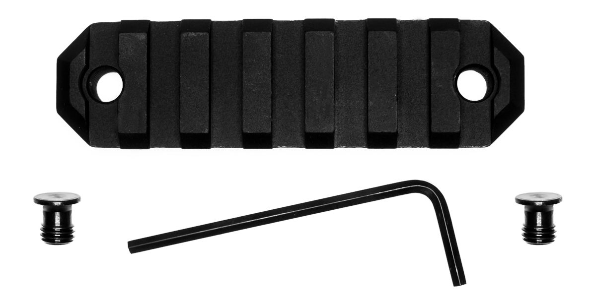 Grovtec USA GTSW228 3 Inch 7 Slot Keymod Black Anodized