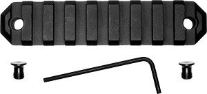 Grovtec Rail Section Keymod 3.8in 9 Slot Aluminum Black