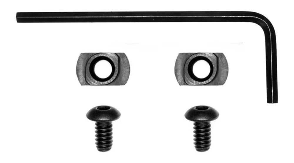 GrovTec US M-LOK Rails Adaptors, 3in Length, 7 Slots, Black