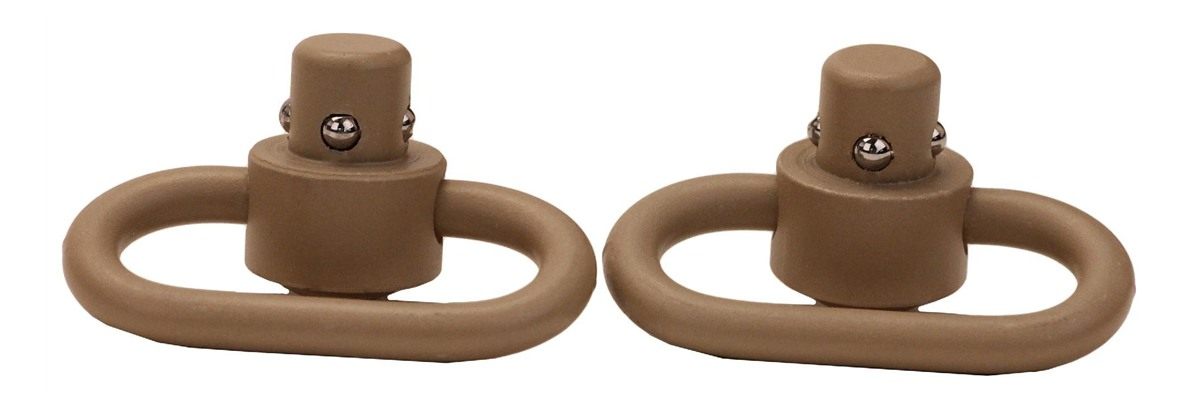 GrovTec Heavy Duty Push Button Swivels, Desert Sand Cerakote