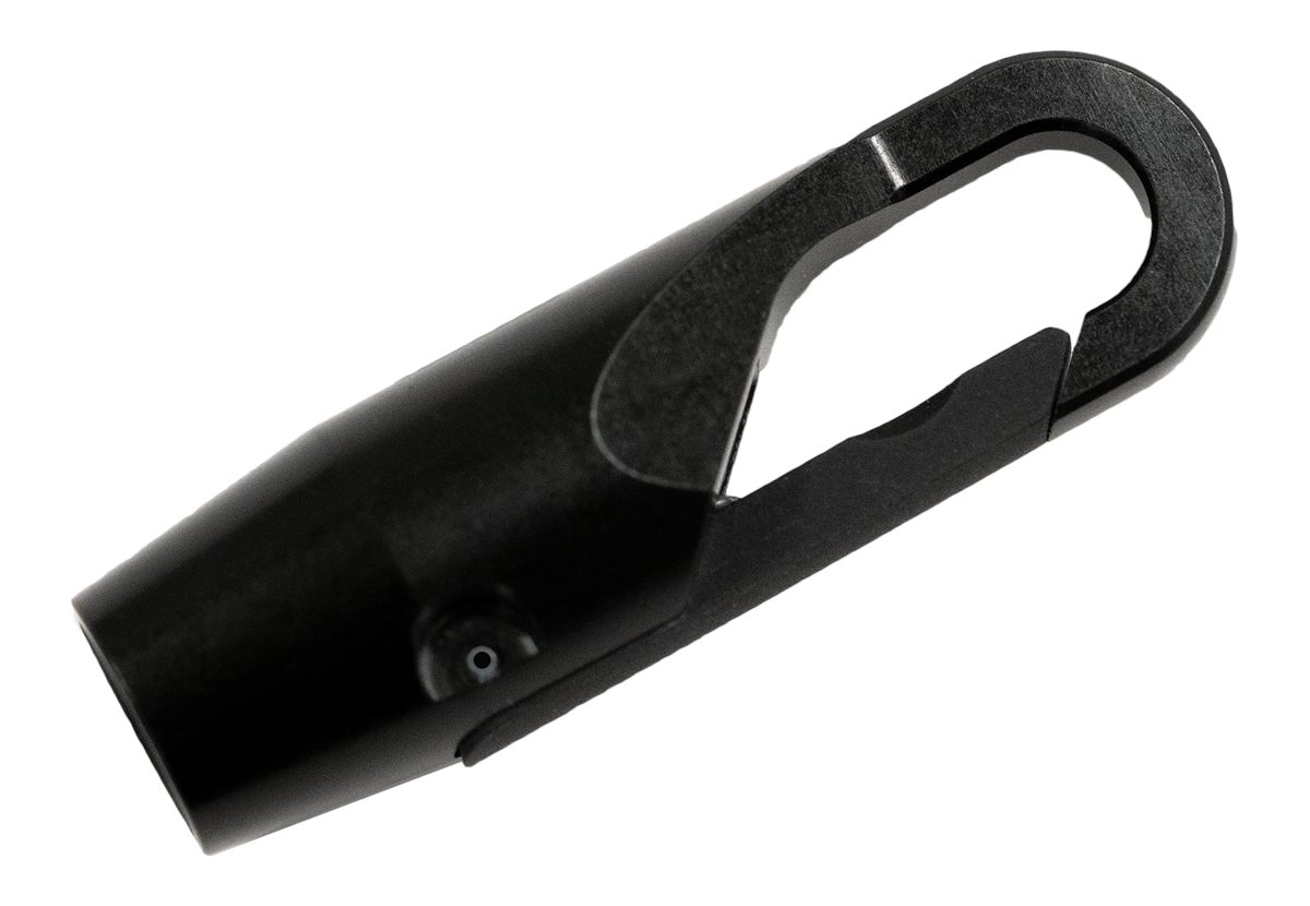 Grovtec USA GTSW269 Snap Hook Swivel Adapter Push Button Black