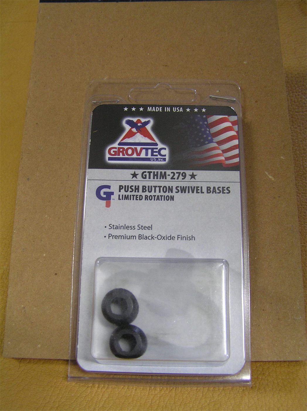 GrovTec Limited Rotation Push Button Bases