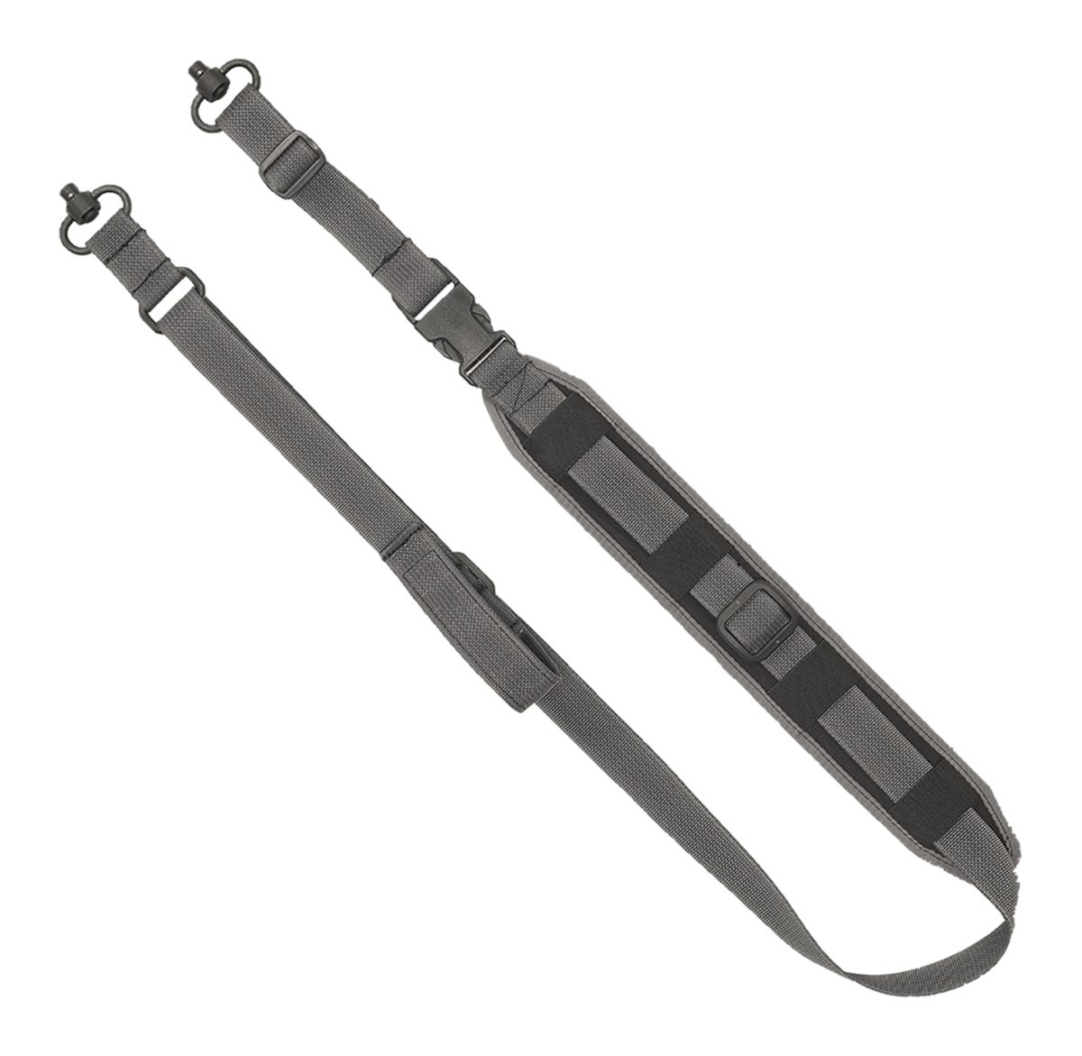 GrovTec GTSL128: Qs 2-Point Sentinel Sling - W/Push Button Swivels-Wolf Gre