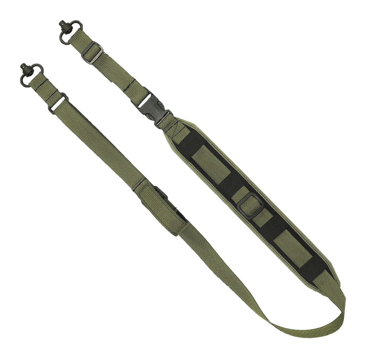 GrovTec GTSL130: Qs 2-Point Sentinel Sling - W/Push Button Swivels-Od Green