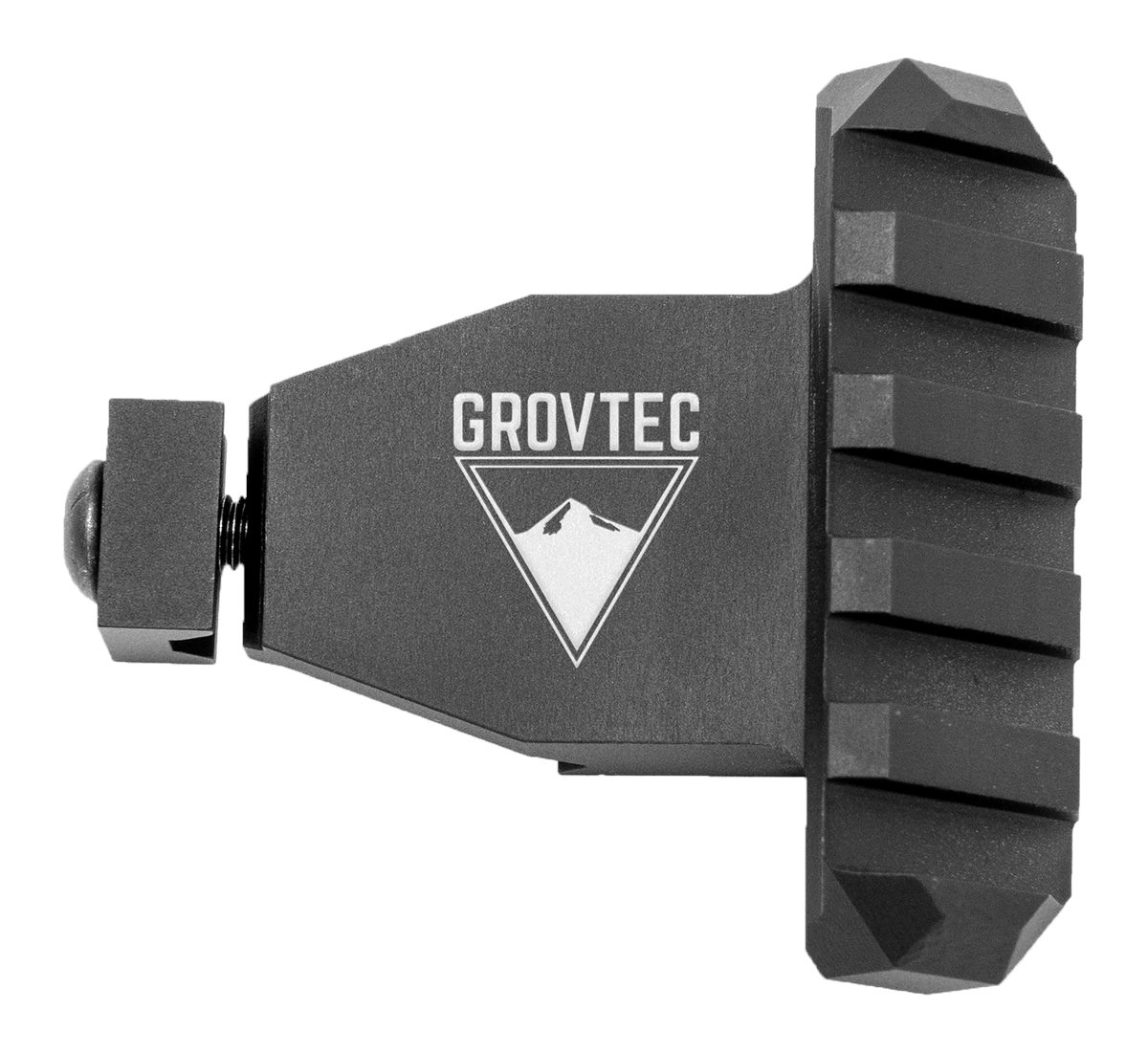 Grovtec USA GTSW321 Picatinny Rail Angled Black Anodized Aluminum