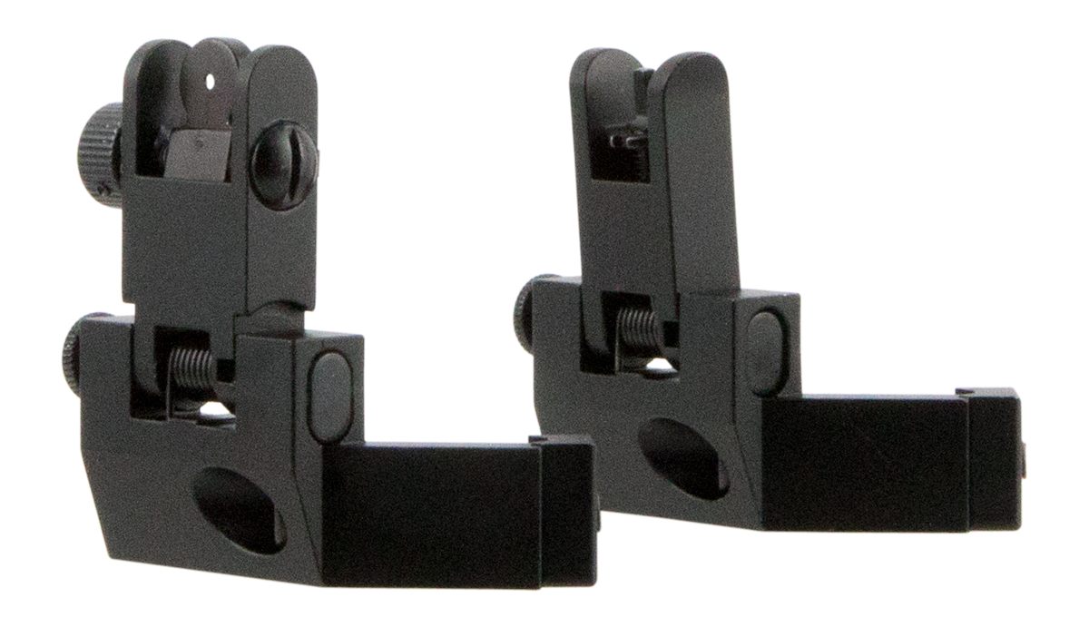 Tacfire IS003 45 Degree Flip Up Iron Sight/Springloaded Black Anodized Fron