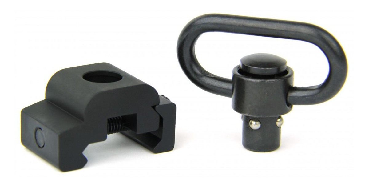 TacFire Sling Rail Mount w/QD Push Button Swivel