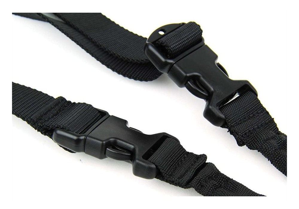 Tacfire SL002B One Point Sling Black Nylon 30in-40in OAL Adjustable Double view 2
