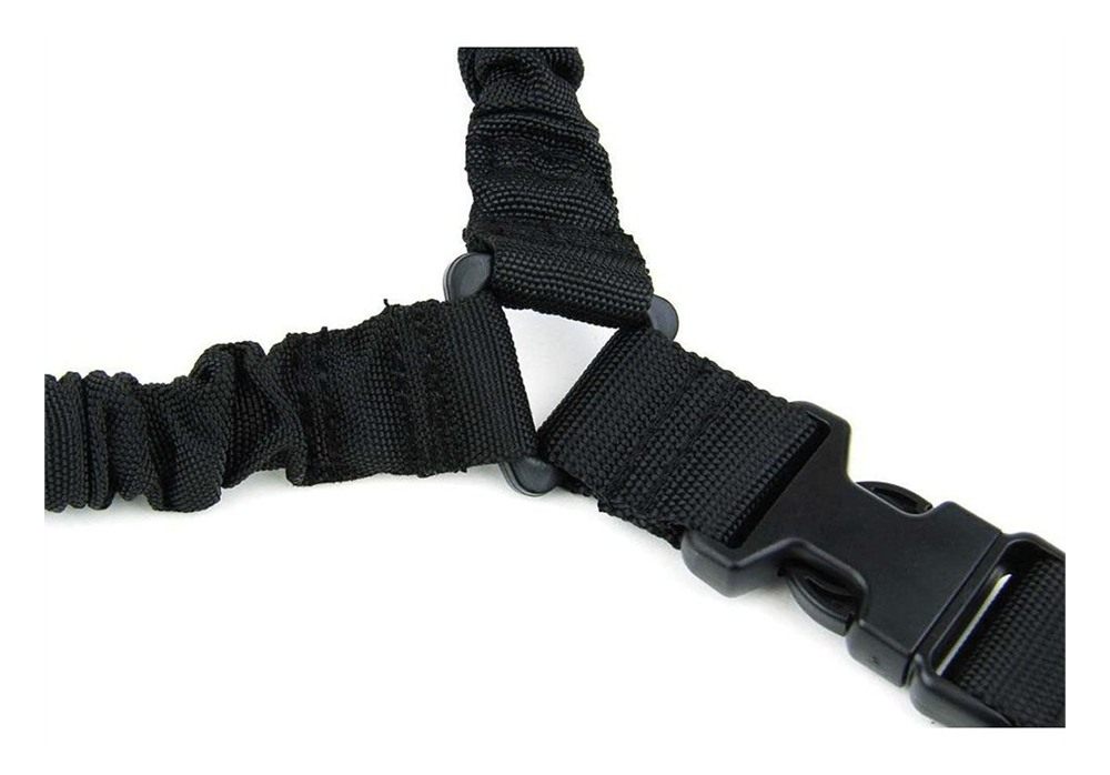 Tacfire SL002B One Point Sling Black Nylon 30in-40in OAL Adjustable Double view 3