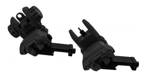 TacFire AR-15 45 Degree/Low Profile Pop Up Sights Black Polymer