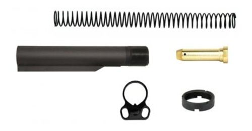 TacFire AR-15 6-Position Mil-Spec Buffer Tube Kit with Dual Loop End Plate