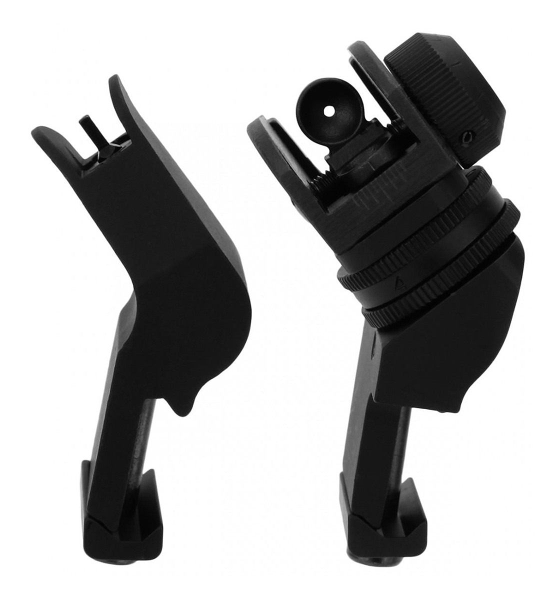 TacFire AR-15 45 Degree Rapid Transition Back Up Sights Black Aluminum
