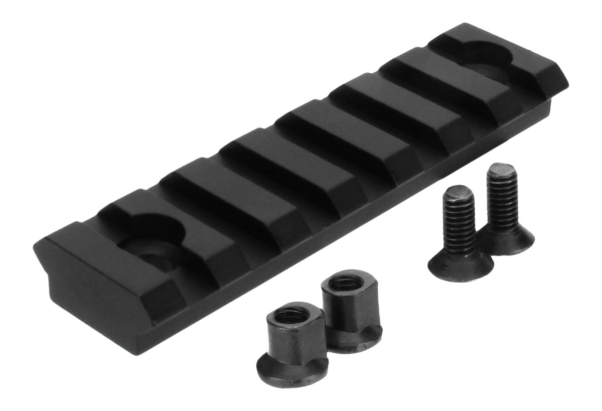 Tacfire MAR102 KeyMod Picatinny Rail 3 Inch 7 Slots Black
