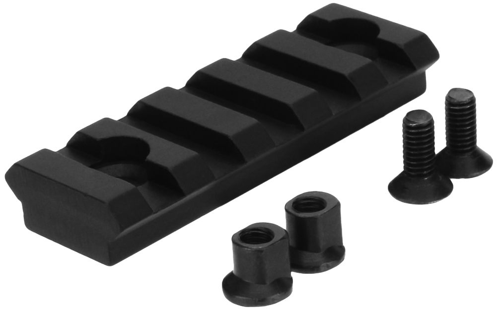 Tacfire MAR101 KeyMod Picatinny Rail 2 Inch 5 Slots Black