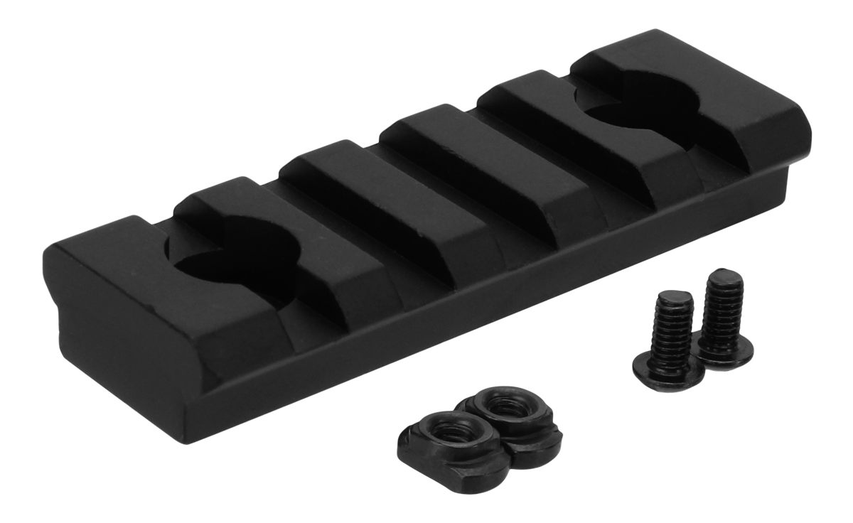 TacFire MAR105S M-LOK Accessory Picatinny Rail 2 3/8" Black Anodized