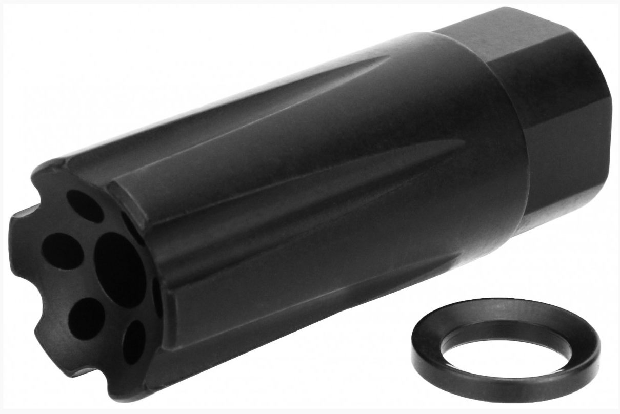 Tacfire MZ1020 Linear Compensator Black Nitride Steel with 1/2in-28 tpi Thr