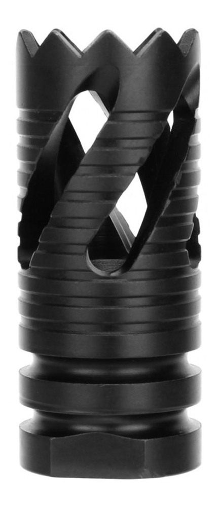 Tacfire MZ1021 Thread Crown Muzzle Brake Black Oxide Steel with 1/2in-28 tp view 5