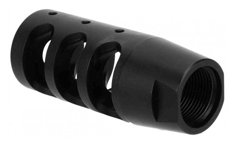 Tacfire MZ10023BN Compact Compensator Black Nitride Steel with 5/8in-24 tpi view 3