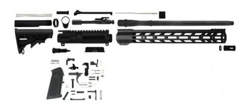 Tacfire 16in Unassembled .300 Blackout Rifle Build Kit with Lower Parts