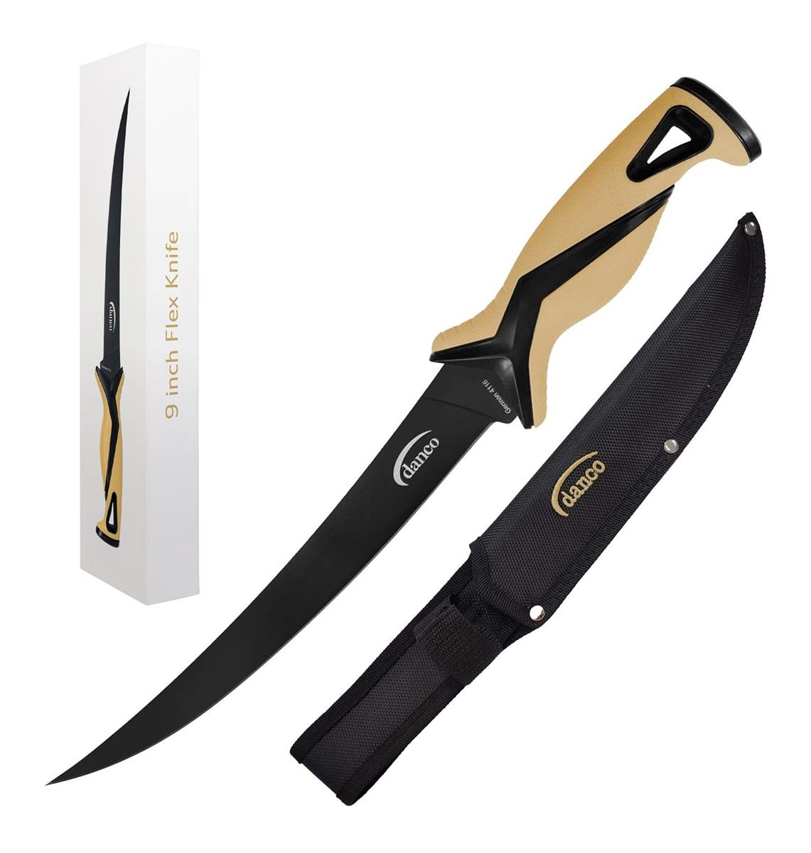 Danco Pro Series 9in Fillet Knife | Full Tang German G4116 Stainless-Steel