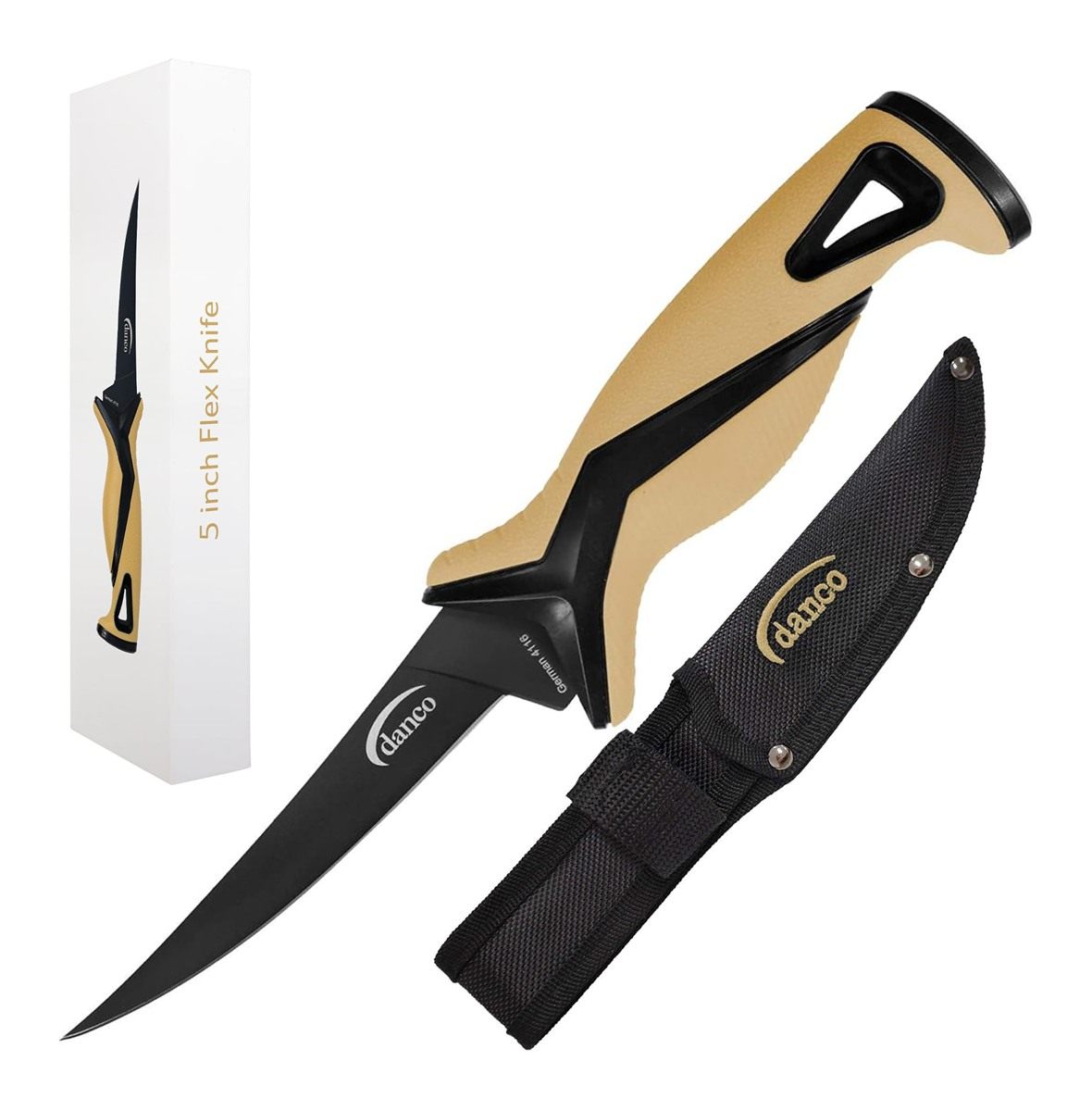Danco Pro Series 5in Fillet Knife | Full Tang German G4116 Stainless-Steel