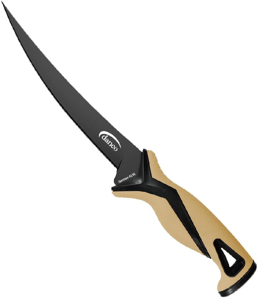 Danco PRO Series 7in Fillet Knife Sand Stainless Steel W/Nylon Sheath