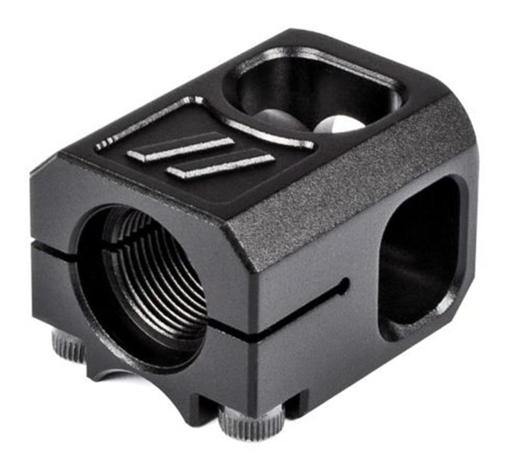 ZEV Technologies Pro Compensator V2 Glock 19 9mm Luger 1/2x28 Thread Black view 3