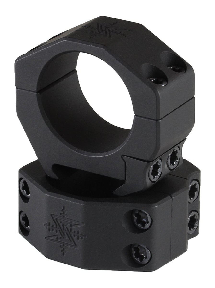 Seekins Precision 0010620002 Scope Rings Matte Black 30mm Low view 2