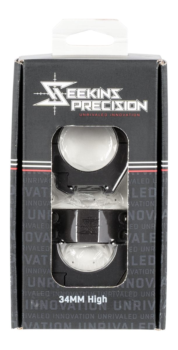Seekins Precision 34mm Tube 1.0in High 4 Cap Screw Scope Ring view 3