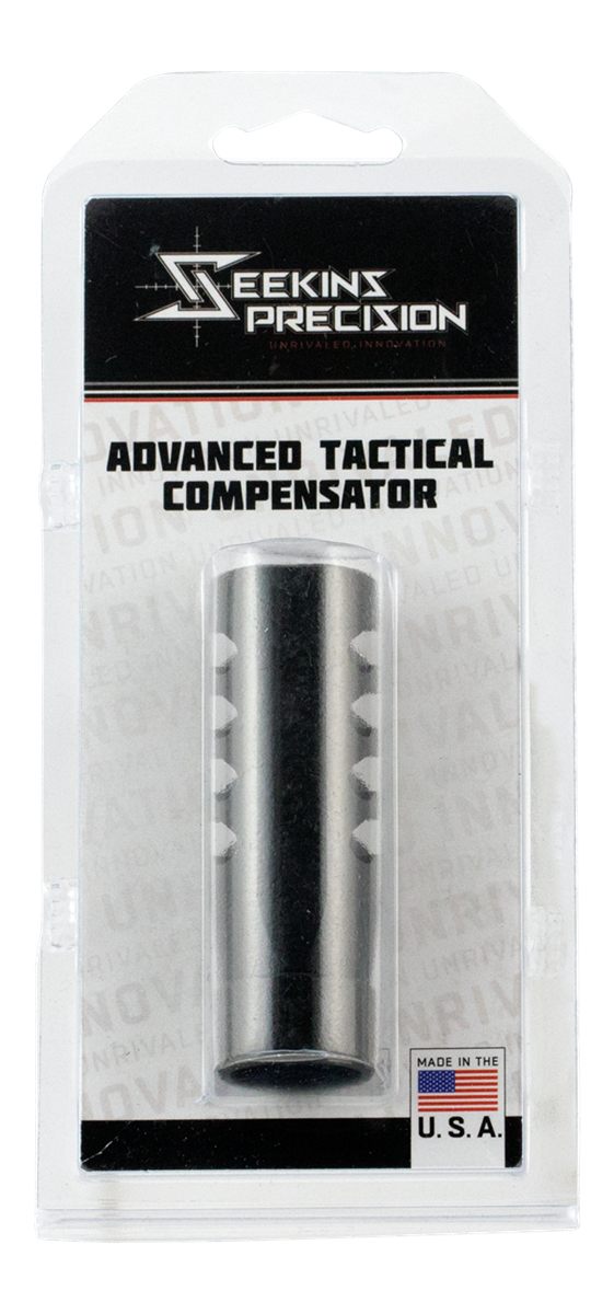 Seekins Precision 0011510039 ATC Muzzle Brake Black Melonite 416R Stainless