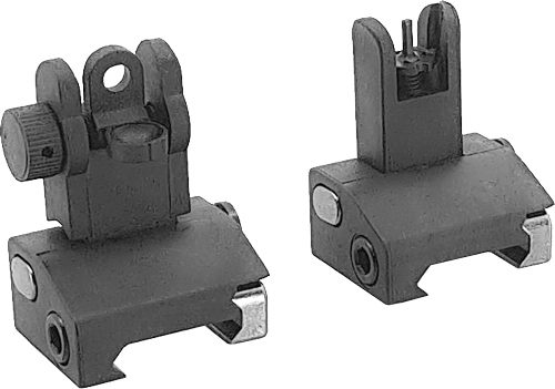 J E Machine Tech JE Flip-UP Front AND Rear Polymer Sight SET Black
