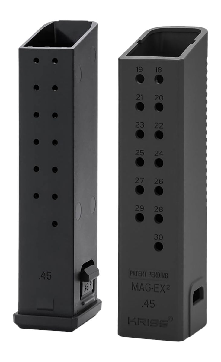 KRISS USA KVAMX2K90BL00 Mag-Ex2 Extension Kit Extended 9mm Luger 40rd Compa