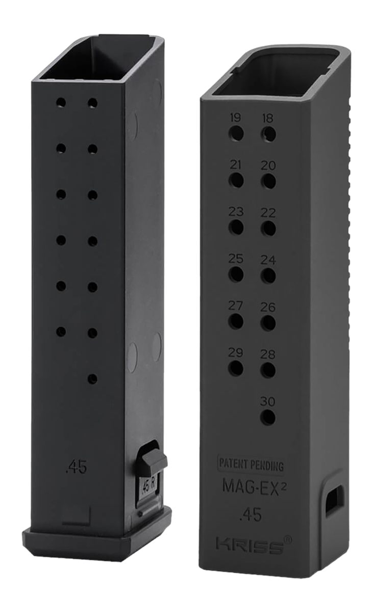 KRISS USA KVAMX2K45BL00 Mag-Ex2 Extension Kit Extended 45 ACP 30 Compatible