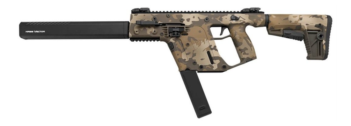 Kriss USA Vector CRB G2 Rifle MC FDE Camo 9MM 40RD view 2