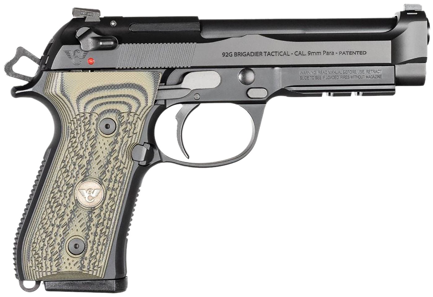 Wilson Combat BER92BRIG9 92G Brigadier Tactical 9mm Luger 15+1 4.70in Targe